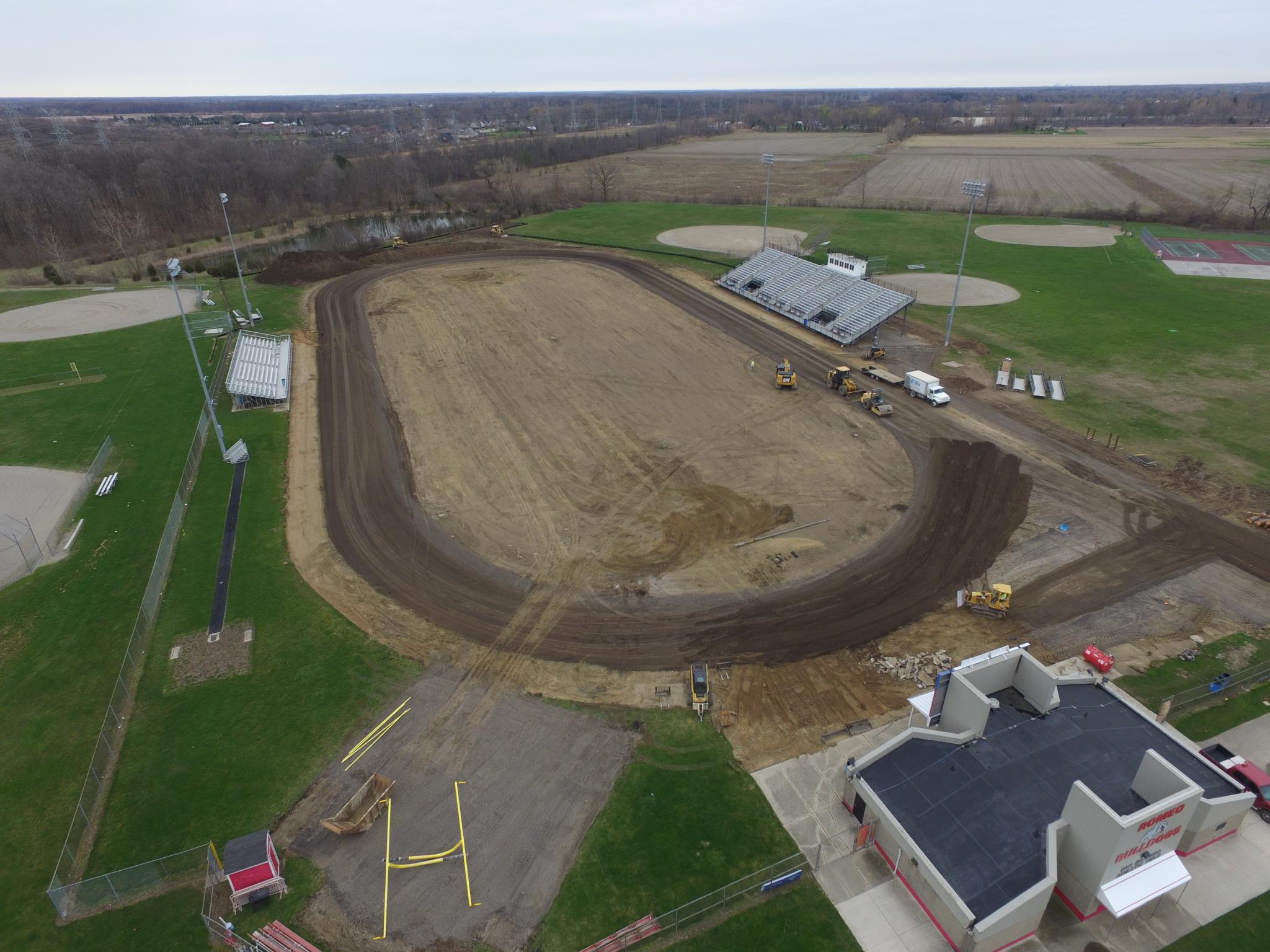 Barnabo Field track and turf replacement, May 2017